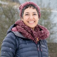 Neu an der Leuphana_Professor Berta Martin-Lopez und Roman Isaac mit ihrer Doktorandin Anna Mayer